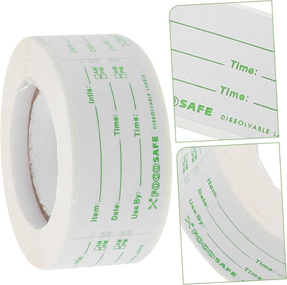 GLEAVI Removable Date Stickers for Food Storage Self-Adhesive Expiration Labels for Refrigerated Items Easy Application and Removal Safe for Food Containers