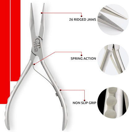 Fish Bone Pliers/Tweezers Stainless Steel Washable (plasma)