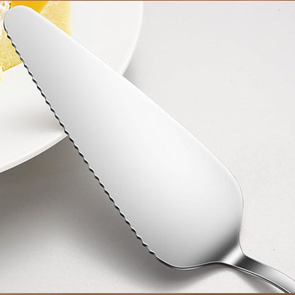 Cake Pie Server, 2 Pack Stainless Steel Pizza Pastry Cake Slicer Server Set, Cake Cutter with Serrated Edges for Kitchen, Restaurants, Wedding, Birthdays and Parties