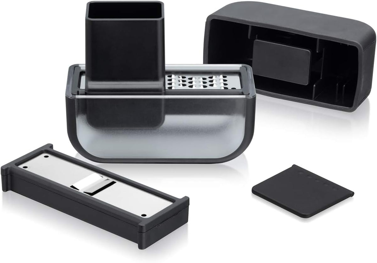 Microplane Garlic Mincer and Slicer Set (Black)