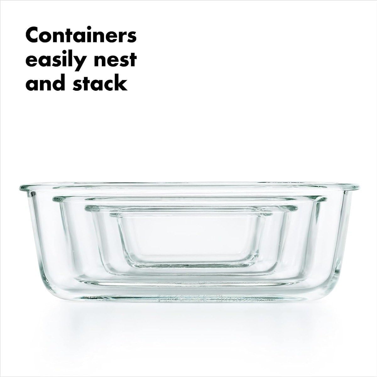 OXO Good Grips 1 Cup Smart Seal Airtight Glass Round Food Storage Container