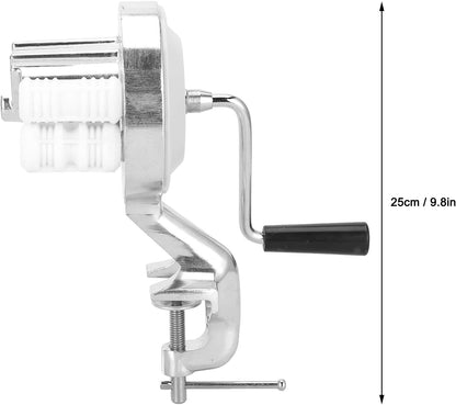 Manual Macaroni Maker, Pasta Maker Machine Pasta Maker Stainless Steel Hand Cranking Noodles Pressing Machine Kitchen Supply
