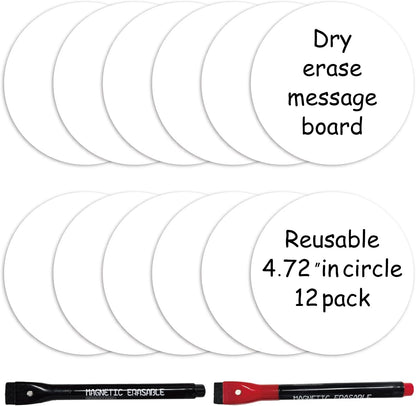 SVNOOC Multi-Use Removable Dry Erase Labels Stickers, White, Reusable Sticky Notes for Kitchen Office School All Purpose Use(1.25 * 3.5 inches White)