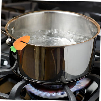 6pcs Silicone Lifters Heat-resistant Cartoon Lid Stoppers for Boil over Prevention Safe Kitchen Utensils for
