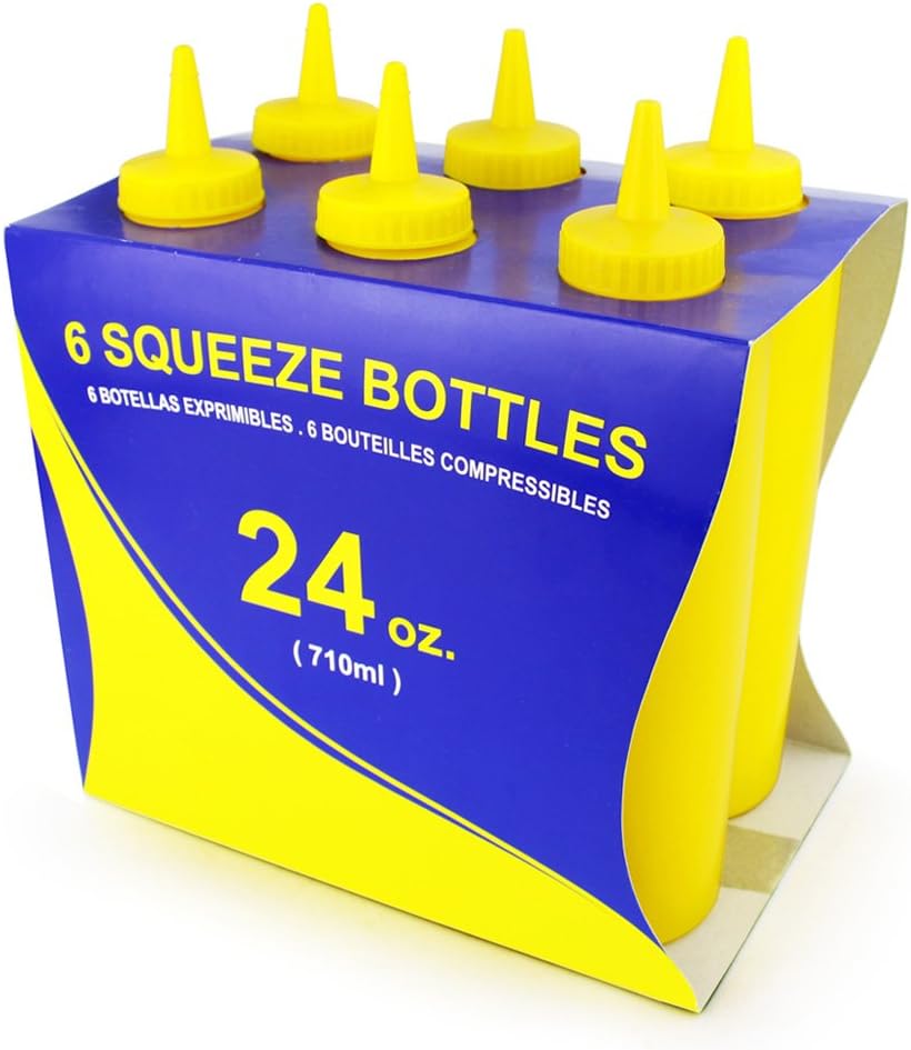 New Star Foodservice Squeeze Bottle, 12 oz, Red