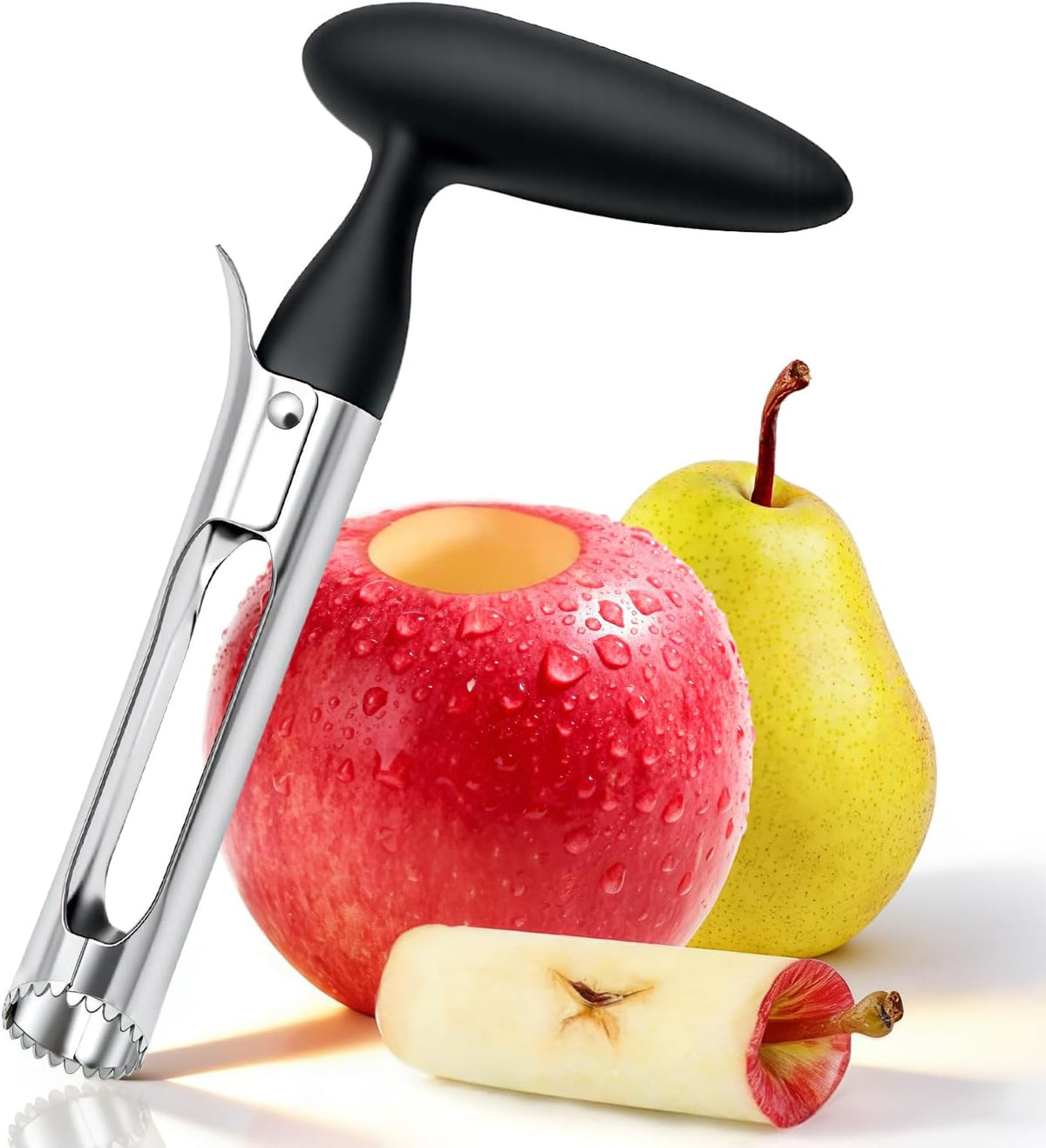 Apple Corer, Apple Corer Tool, Premium Stainless Steel Core Remover Tool