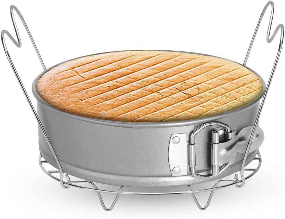 Steamer Rack Trivet with Handles Compatible with Instant Pot Accessories 3 Qt 5 Quart, Pressure Cooker Trivet Wire Steam Rack, Great for Lifting Out Whatever Delicious Meats & Veggies You Cook