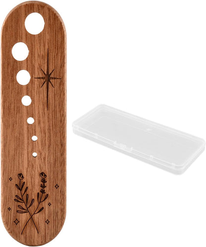 Wooden Vegetable Leaf Separator, Herb Stripper Tool