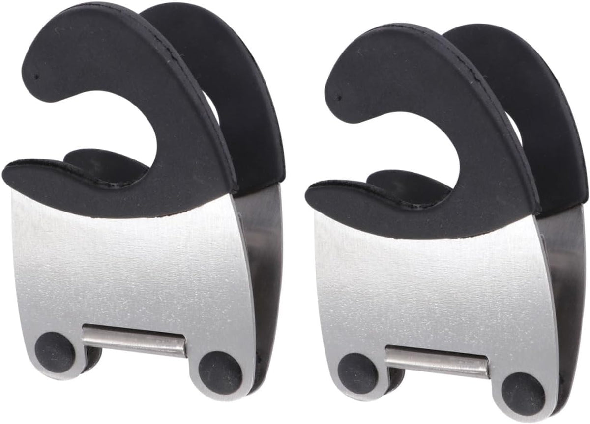 2 Pack Stainless Steel Pot Clip Spoon Holder for Cooking
