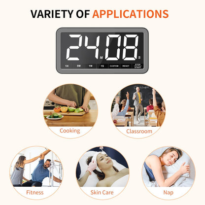 VOCOO Large 7.8" Digital Timer, Magnetic LED Timer for Kitchen & Classroom
