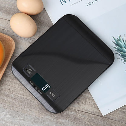Digital Shipping Scale,Stainless Steel Panel, Accurate Portable Postal Scale for Packages, Small Business,Kitchen, Food, Handmade, Liquids, and Boutique (Rose Gold Battery(5kg/1g))