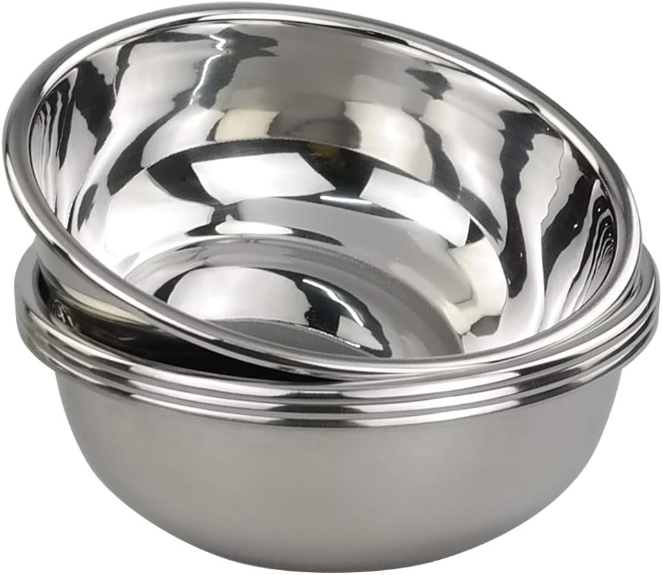 18/10 Stainless Steel Mixing Bowls, Nesting Bowls for Meal Prep, Serving, Baking, Set of 4