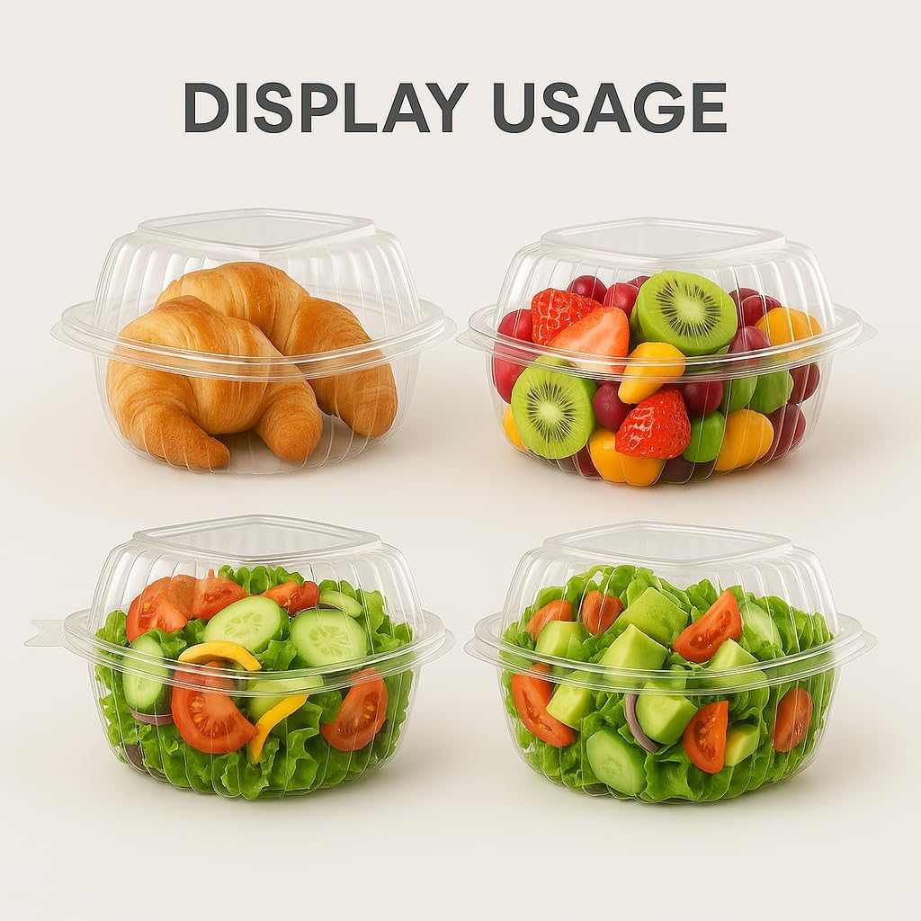 3 Compartment Food Containers with Lids, 25 Pack, 38 Oz Take Out Containers, Reusable Meal Prep Containers, Microwave Safe Lunch Boxes, Food Storage Containers for Catering, Restaurant & To Go Meals