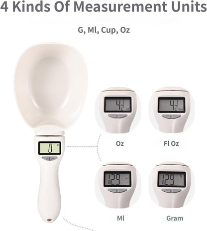 2026 New Digital Measuring Spoon, Electronic Measuring Spoon, Digital Food Measuring Scoop Scale Cup With LCD Display, 800g/1g High Precision, for Dog Cat Pet Food, Daily Meals Kitchen Gadgets (1)
