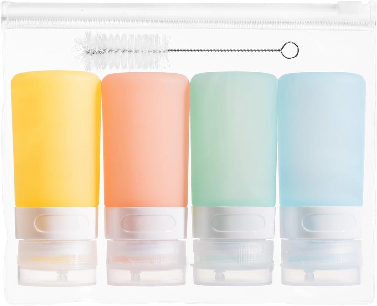 MICEBAY 2 oz Condiment Squeeze Bottles, Leakproof Salad Dressing Container