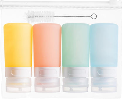 MICEBAY 2 oz Condiment Squeeze Bottles, Leakproof Salad Dressing Container