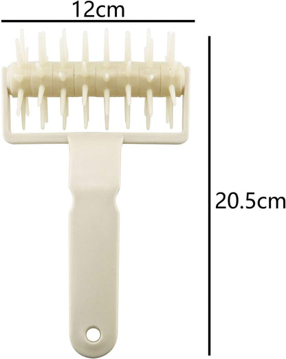 Tegg Pizza Roller Plastic Pizza Pastry Baking Dough Roller Docker Dough Bubble killer