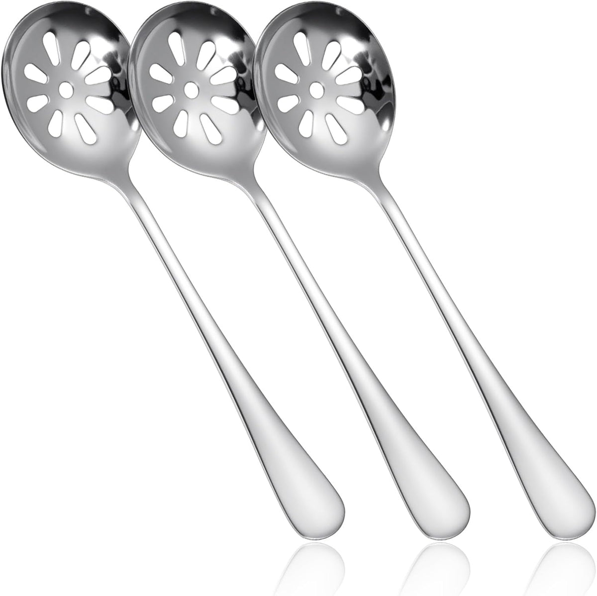 7.8 Inch Slotted Spoon, Serving Spoons, Dips, Cereals (10 Holes)