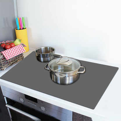 Silicone Mats for Kitchen Counter, 47.3"x23.6"x0.08" Largest Heat Resistant Mat Kitchen Island Waterproof 2MM Thick Countertop Protector Mat Nons-slip Extra Large Counter Mat (Black)