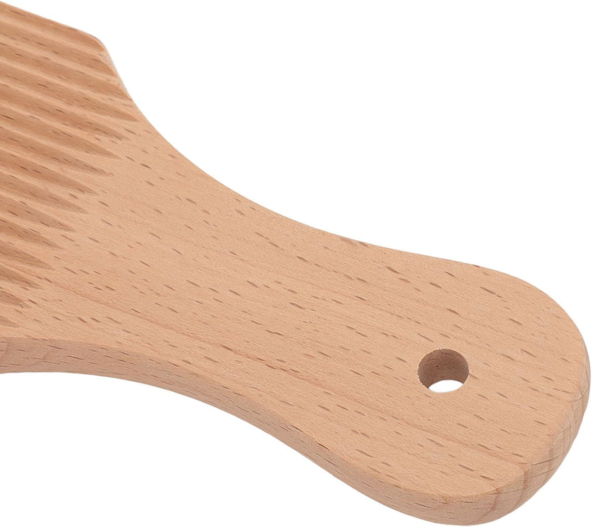 Gnocchi Board Paddle Curved Texturing Tool, Easy Dough Shaping for Home Kitchen Beechwood 9 x 5 Inch 1 Piece