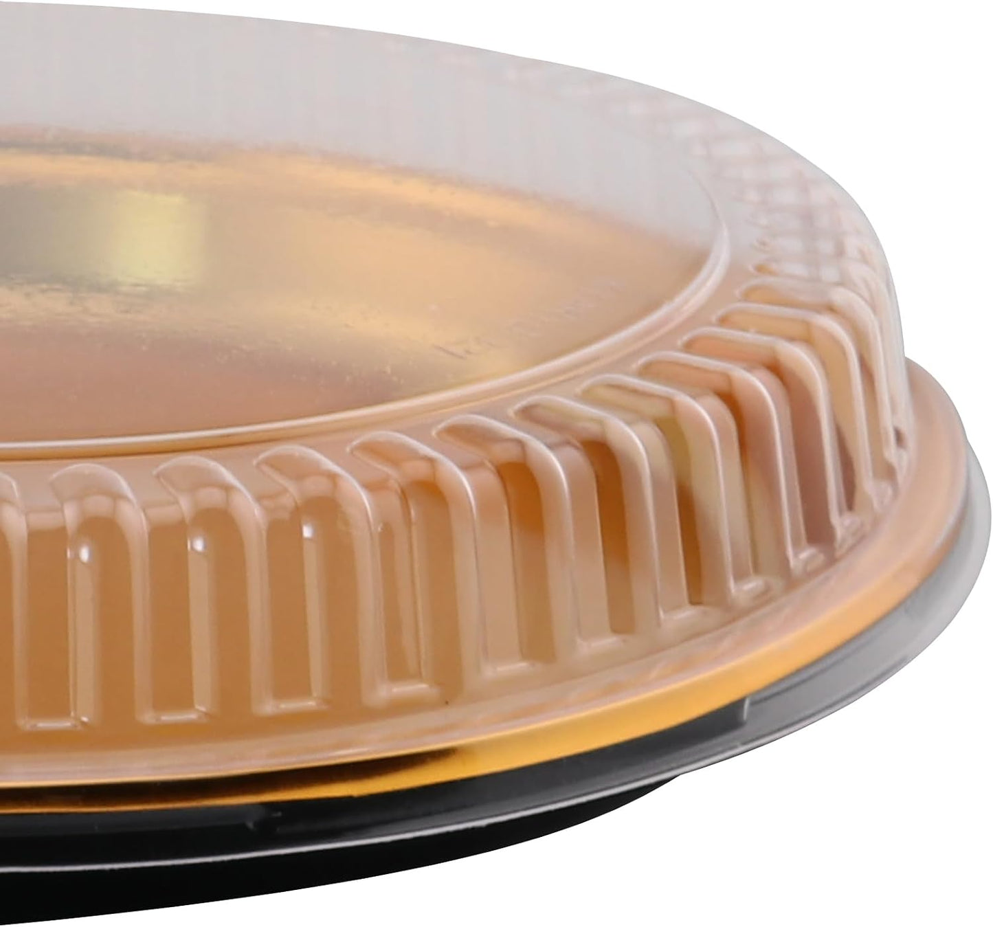5 Pcs Disposable Pie Carrier with Clear Lid Round Cake Cupcake Container for Pies Cake Slice Candy Pizza Salads Meal Prep (11 Inch)