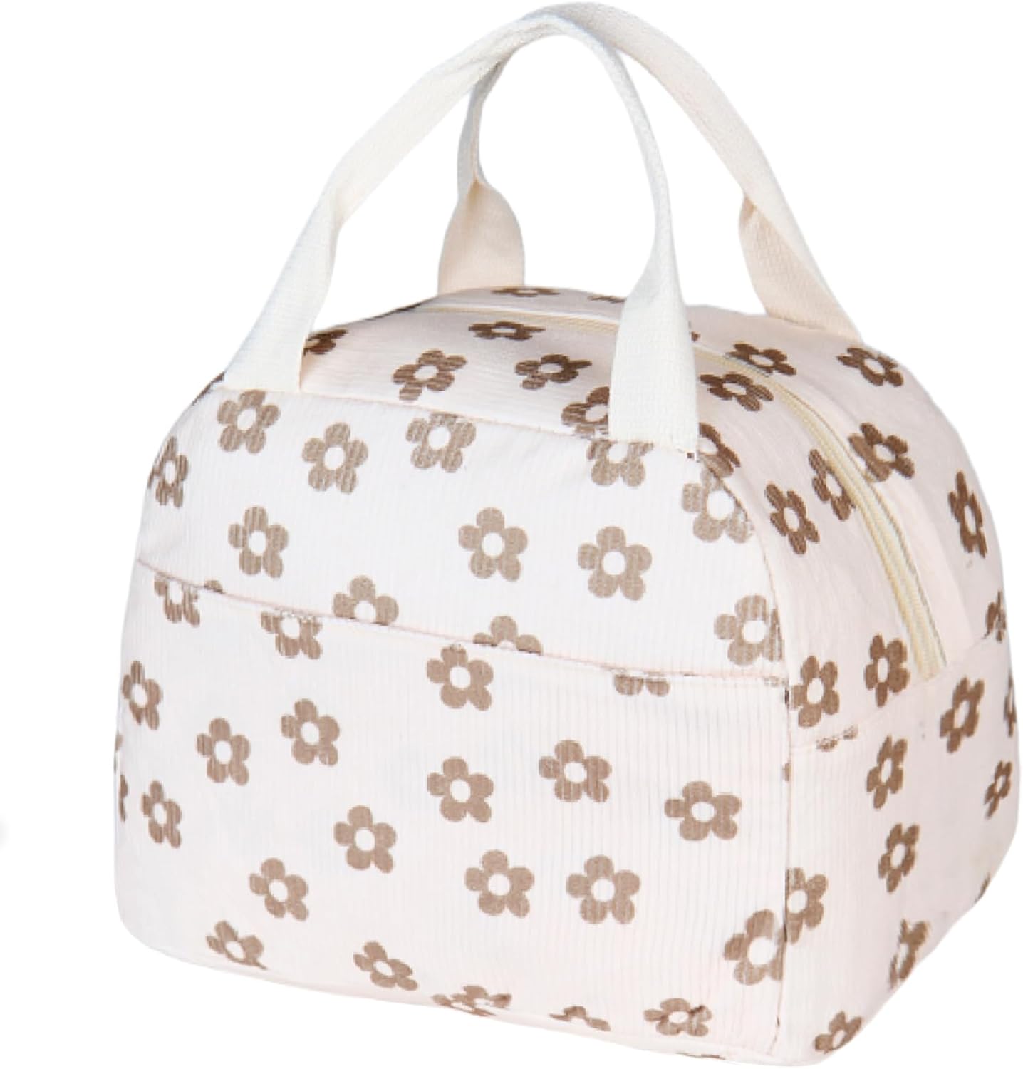 Lunch Bag for Women Men Girl,Large Cute Corduroy Lunch Tote Bags - Reusable Insulated Lunch Box for women with Handle, Leakproof WaterProof Design for Office, School, Work,Picnic.