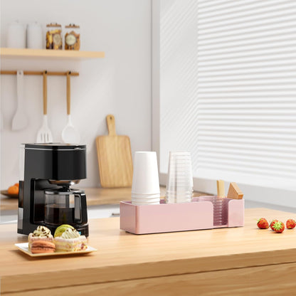 Coffee Cup Holder for Countertop - Clear Acrylic Coffee Bar Accessories Cup Organizer Station Organizer Farmhouse Table Décor