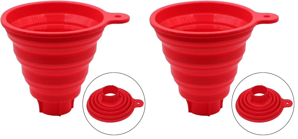 KongNai Silicone Collapsible Wide Mouth Funnel for Jars, Foldable Large Canning Funnel for Wide Mouth Jar, Food Grade Silicone Transferring Tool for Liquid Oil Jam Solid Seasoning Bean
