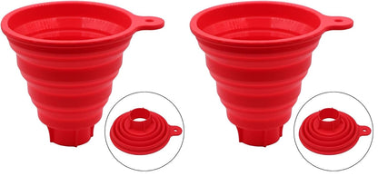 KongNai Silicone Collapsible Wide Mouth Funnel for Jars, Foldable Large Canning Funnel for Wide Mouth Jar, Food Grade Silicone Transferring Tool for Liquid Oil Jam Solid Seasoning Bean