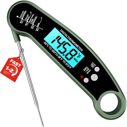 Meat Thermometer Digital, 1-2 Sec Instant Read, Grilling, Cooking, Food
