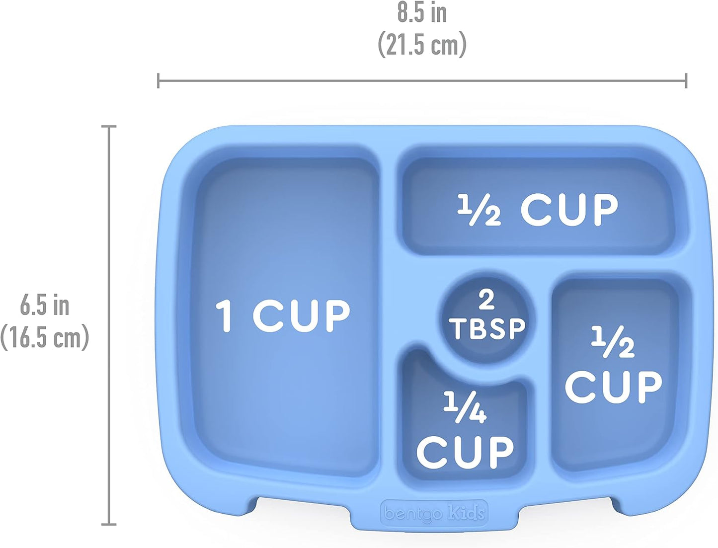 Bentgo® Kids Prints Tray with Transparent Cover - Reusable, BPA-Free, 5-Compartment Meal Prep Container with Built-In Portion Control for Healthy Meals At Home & On the Go (Mermaids in the Sea)