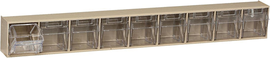 Quantum Storage Systems QTB302WT 2 Drawers Tip Out Cabinet Part Organizer White 14" H x 24" W x 12" D