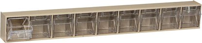 Quantum Storage Systems QTB302WT 2 Drawers Tip Out Cabinet Part Organizer White 14" H x 24" W x 12" D