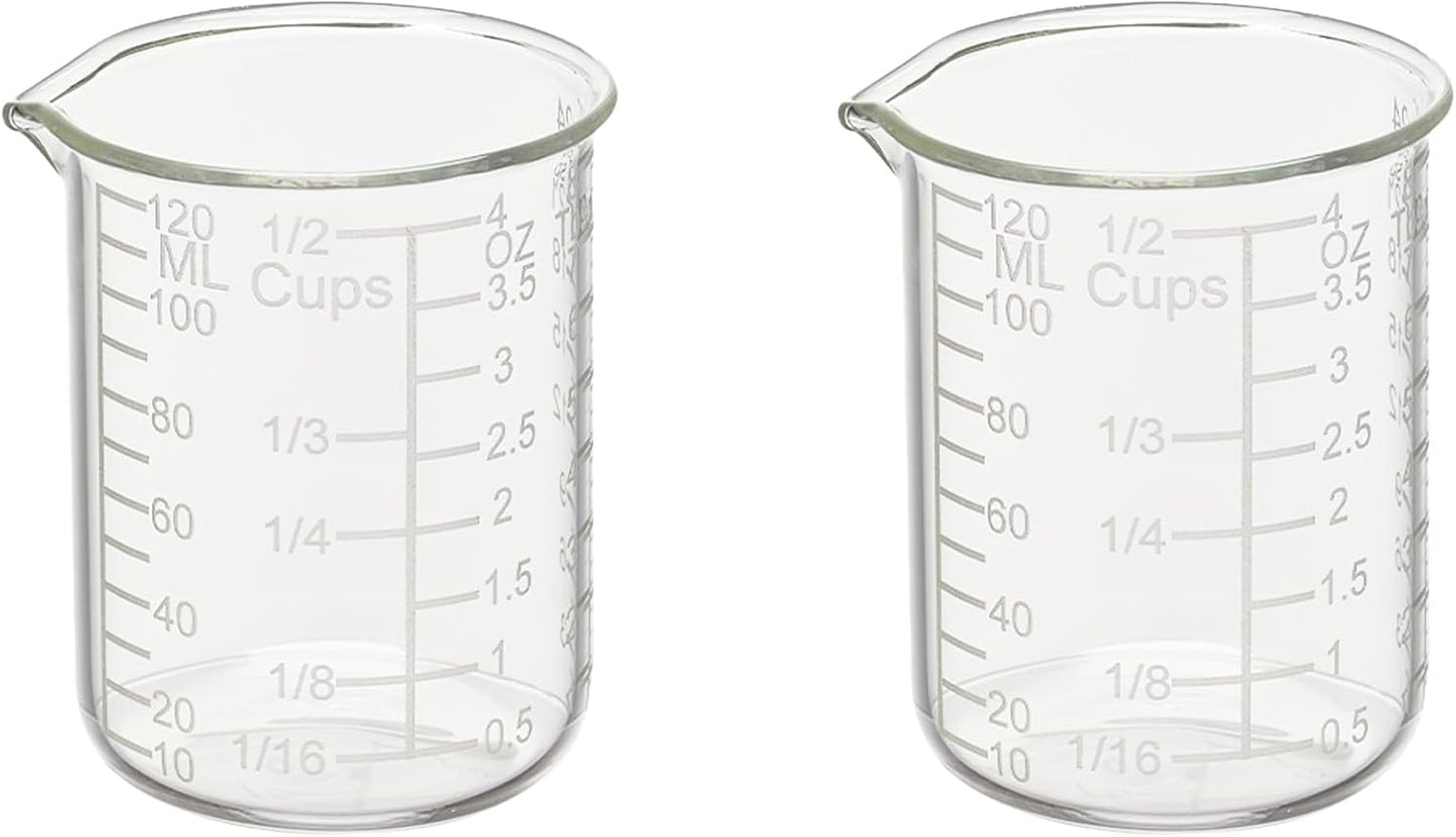 Ackers Etched Graduated Glass Measuring Cup - V-Shaped Spout- High Borosilicate Glass Measuring Cup for Kitchen or Dining, Easy to Read,1000 ML (32 Oz, 4 Cup)