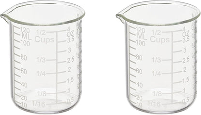 Ackers Etched Graduated Glass Measuring Cup - V-Shaped Spout- High Borosilicate Glass Measuring Cup for Kitchen or Dining, Easy to Read,1000 ML (32 Oz, 4 Cup)
