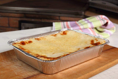 Nicole Home Collection Aluminum Pans With Lids Half Size 9x13 Extra Heavy Duty, Disposable Foil Pans For Baking (25 Sets)