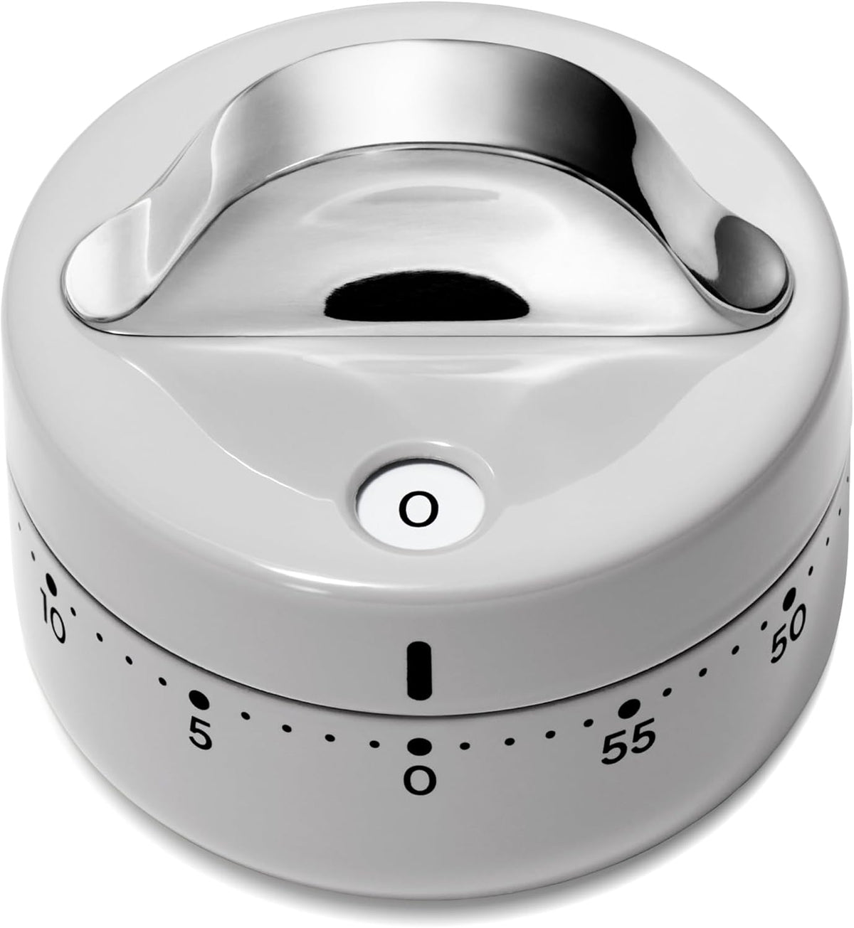 Caraway Mechanical Kitchen Timer, Stainless Steel 60 Minute Wind Up Timer