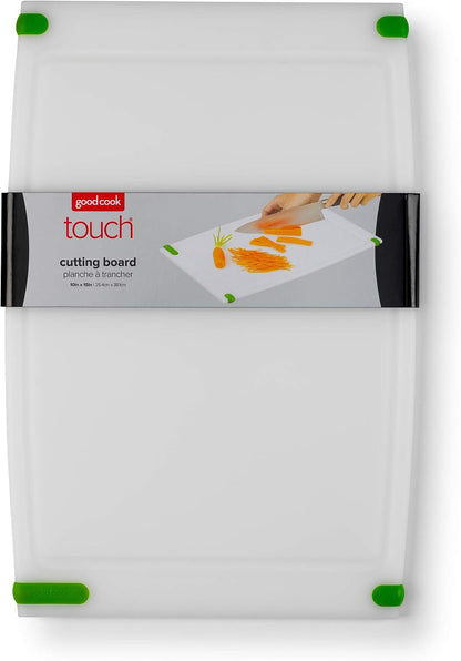 GoodCook Everyday Solid Polyethylene Cutting Board, 8 x 11-Inch, Non-Porous Plastic, White