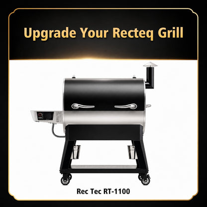 QuliMetal Folding Front Shelf for Traeger Pro 34, Texas Elite 34, Century 885 and Eastwood 34, 37" x 12" Heavy-Duty Grill Prep Table with Cutting Board, Stainless Steel Basin, Lid and 5 Hooks