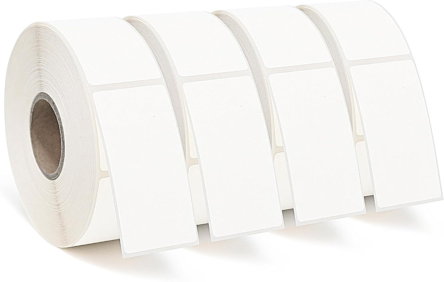 ESSENTIAL 500 Dissolvable Food Labels, 1 x 2 Inch Blank White for Food Storage, Containers, Mason Jars, Freezer(1 Roll - 500 Labels)