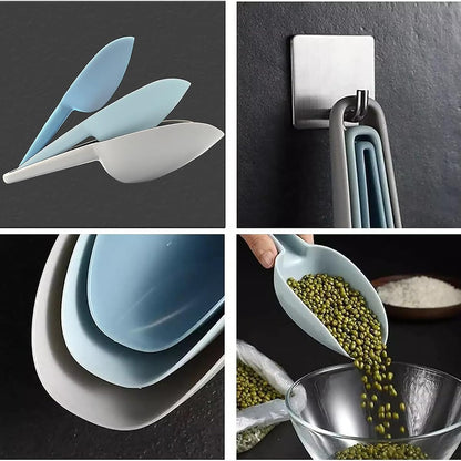 Plastic Scoops for Canisters, Plastic Scoop for Ice Cubes, Flour Scoops Dry Goods Coffee Beans & Cereals