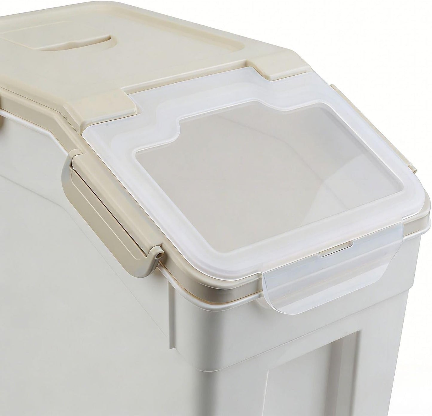 Saim Flour Storage Container Bin 25lbs (2 Pack), BPA Free Rice & Food Dispenser with Lid, Measuring Cup & Scoop - Kitchen Pantry Organizer for Grain, Cereal, Dog Food, Baking Supplies - Dark Blue