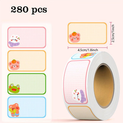 100-Pack Removable Freezer Labels, Waterproof Food Storage Stickers for Date & Contents Marking - Colors B