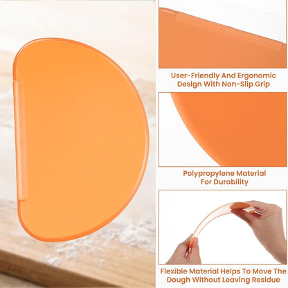 3pcs Bread Scraper for Sourdough,Silicone Bench Scraper Kitchen