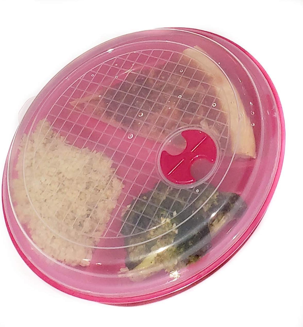 3-Pack Divided Microwave Plates with Vented Lids – Mixed Colors – BPA-Free Reusable Plates for Portion Control, Meal Prep & Leftovers – Stackable, Freezer & Dishwasher Safe