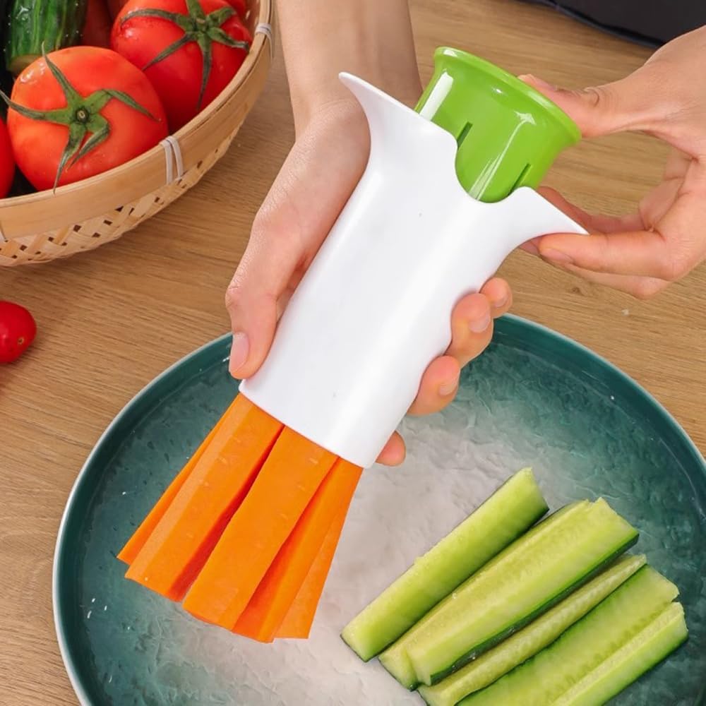 Grape Cutter, 6-Blade Safe Slicer, Durable ABS, Multi-Use,Kid-Safe
