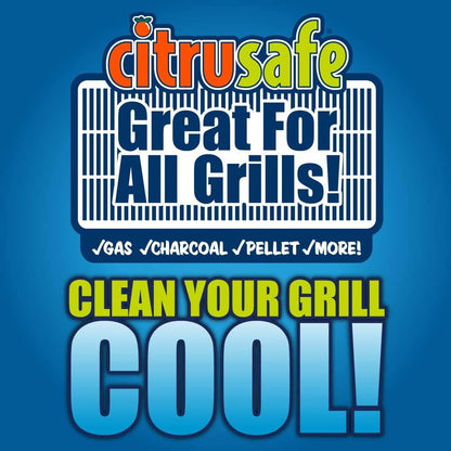 Grill Cleaning Spray - BBQ Grid And Grill Grate Cleanser By Citrusafe (23 oz)