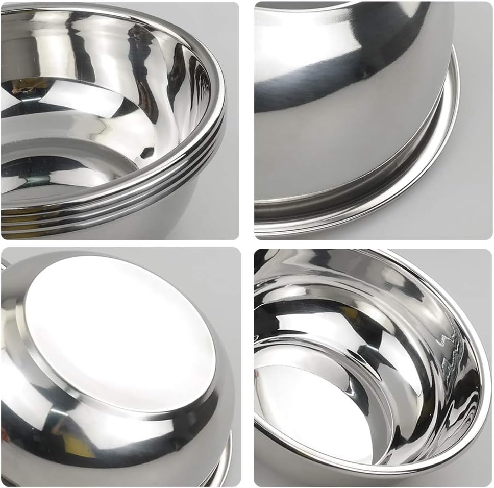 18/10 Stainless Steel Mixing Bowls, Nesting Bowls for Meal Prep, Serving, Baking, Set of 4