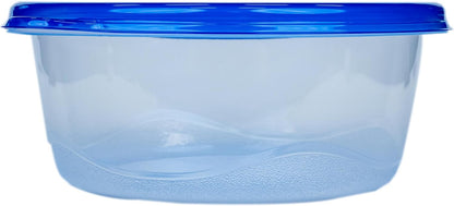 Glad GladWare Tall Entree Food Storage Containers with Lids, Large Square BPA Free Plastic for Meal Prep and Lunches, Lock Tight Seal, Microwave and Dishwasher Safe, 42 Oz, 3 Count
