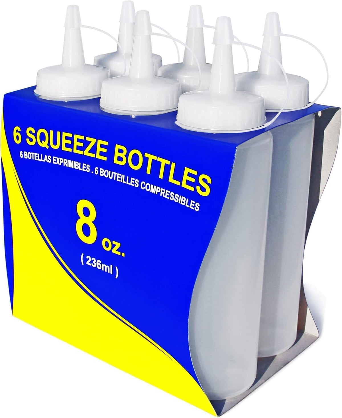 New Star Foodservice Squeeze Bottle, 12 oz, Red
